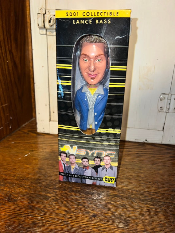 Vintage NSYNC Bobble Head. 2001 NSYNC Best Buy Bobble Head. Lance Bass. I Know Your Desk Could Use Some Bobble Head Action!