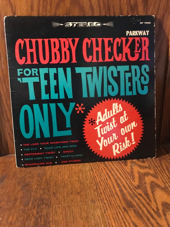 Vintage Chubby Checker Album. Vintage Record. Chubby Checker For Teen Twisters Only Album.