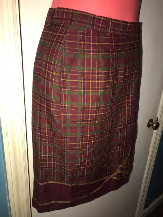 Vintage Ralph Lauren Wool Wrap Skirt. Equestrian … - image 3