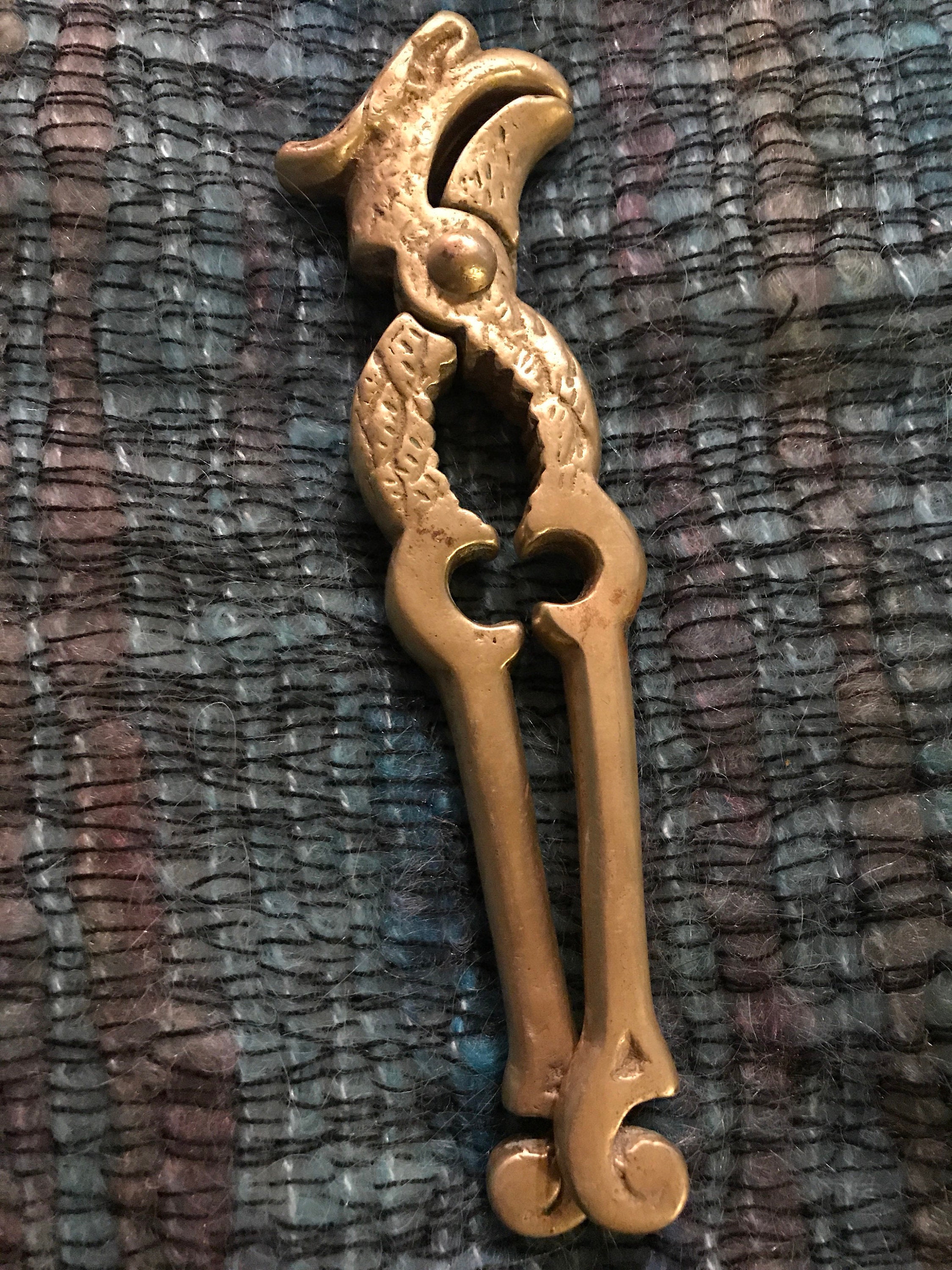 Vintage Brass Bird Nutcracker. Brass Eagle Nutcracker Bottle Opener