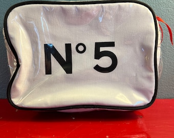 Vintage Chanel No 5 Perfume Cosmetic Bag. Rare 1988 Chanel No 5 Perfume Bag