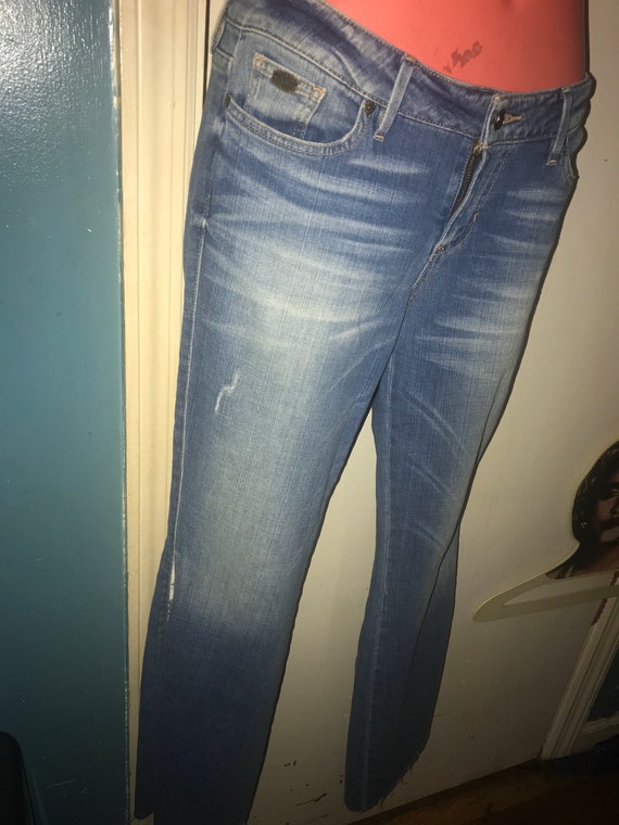 Vintage Guess Jeans. Low Rise Guess Jeans. Distressed Guess Jeans