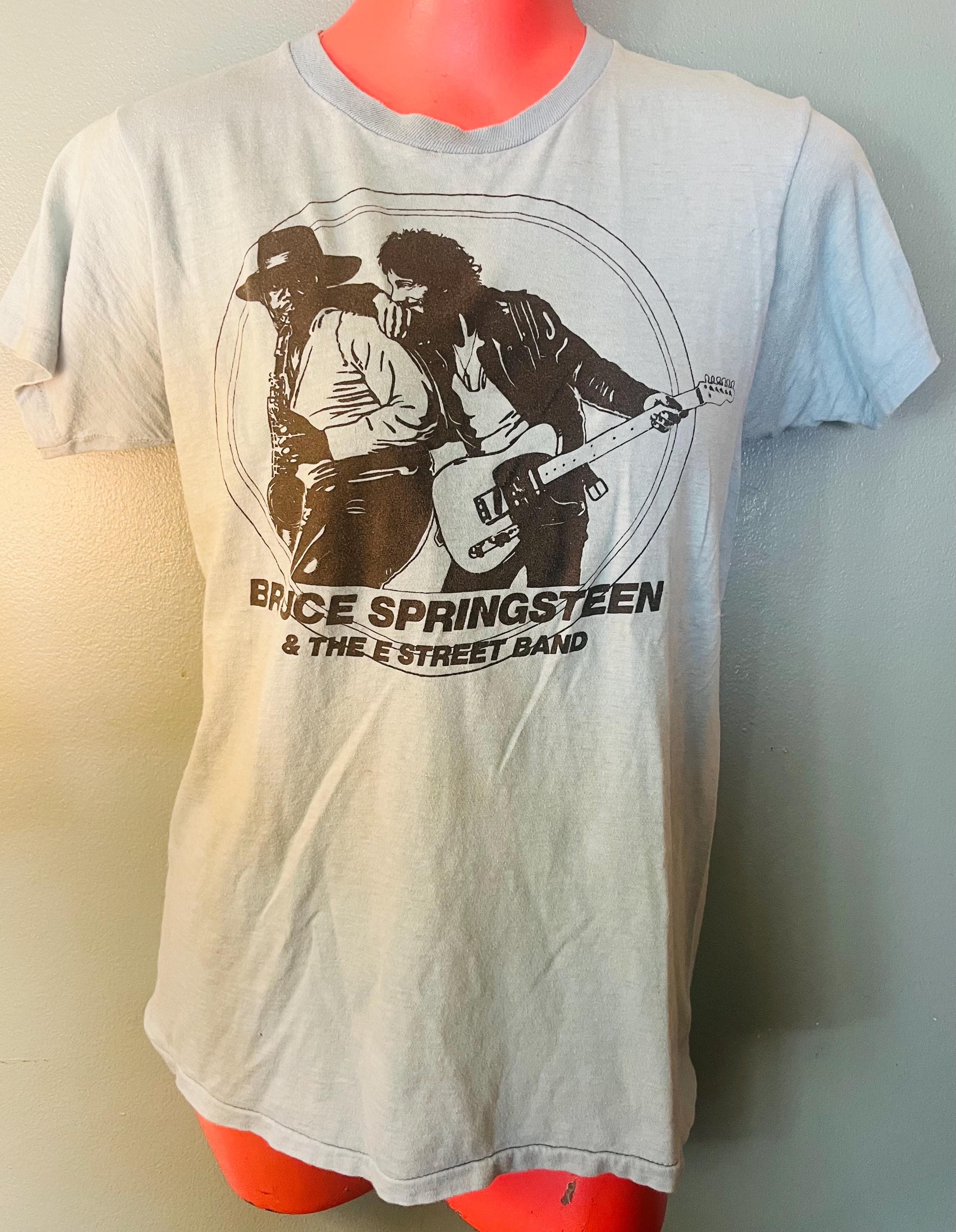 ブルース・スプリングスティーン ＆ Eストリートバンド Tシャツ Vintage 1970's Blue Bruce Springsteen and the E Street Band T