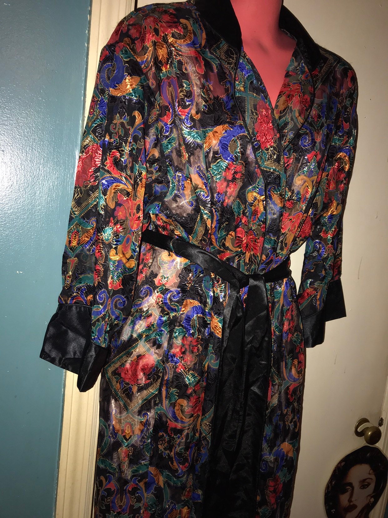 Vintage Victoria's Secret Satin Robe. Vintage Victoria's Secret Black ...