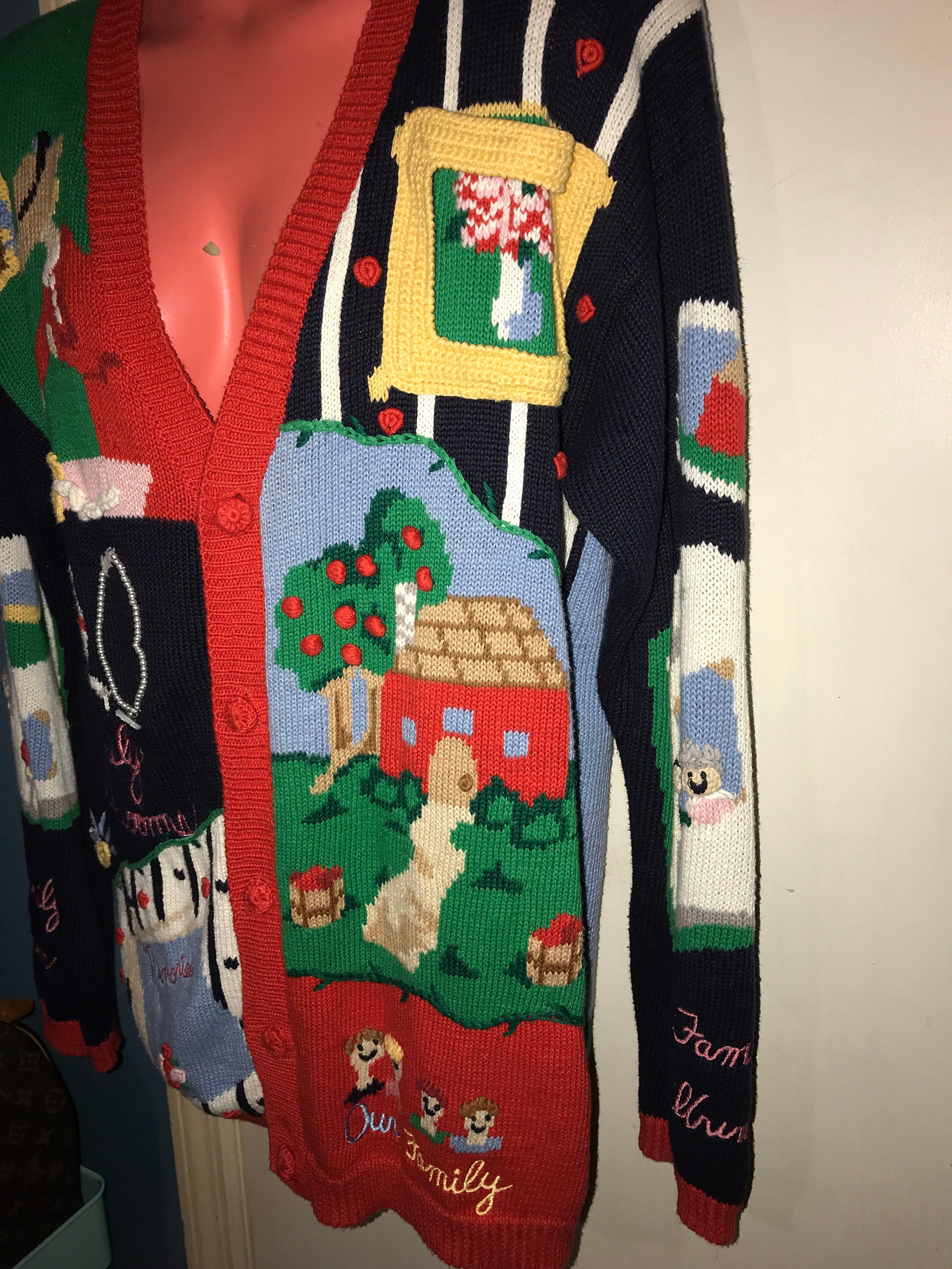 Vintage Ugly Sweater. Family Ugly Sweater. Family Tree | Etsy