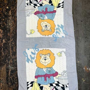 Vintage 1980’s Funny  “His” Bath Towel, Gift For Him