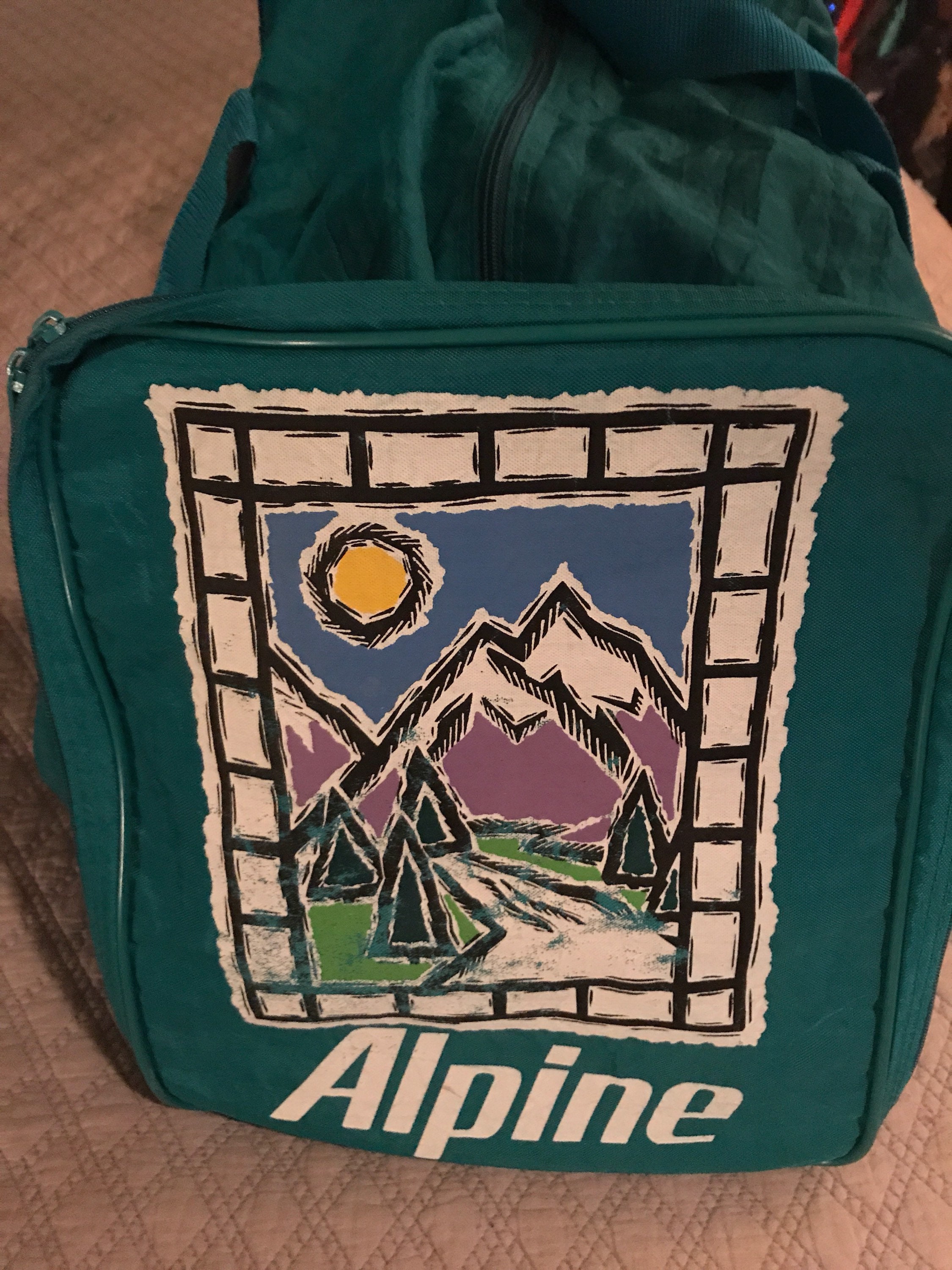 Vintage Alpine Ski Bag. Alpine Duffel Bag. Ski Bag. Alpine.