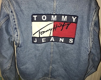 Rare Vintage 90's TOMMY HILFIGER USA American Flag Themed 