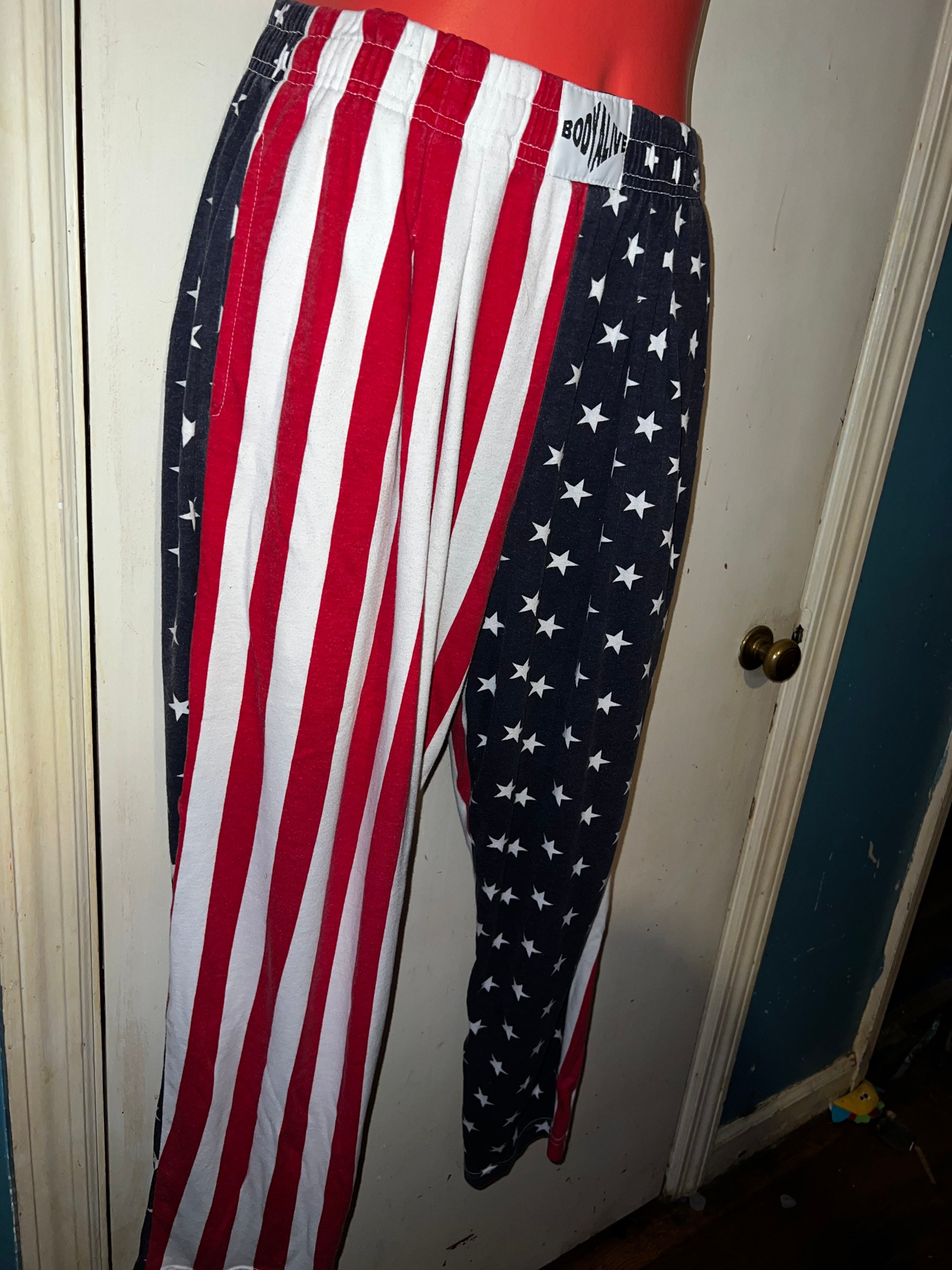 Vintage USA Body Alive Pants. Flag Hammer Time Pants. Patriotic Harem ...