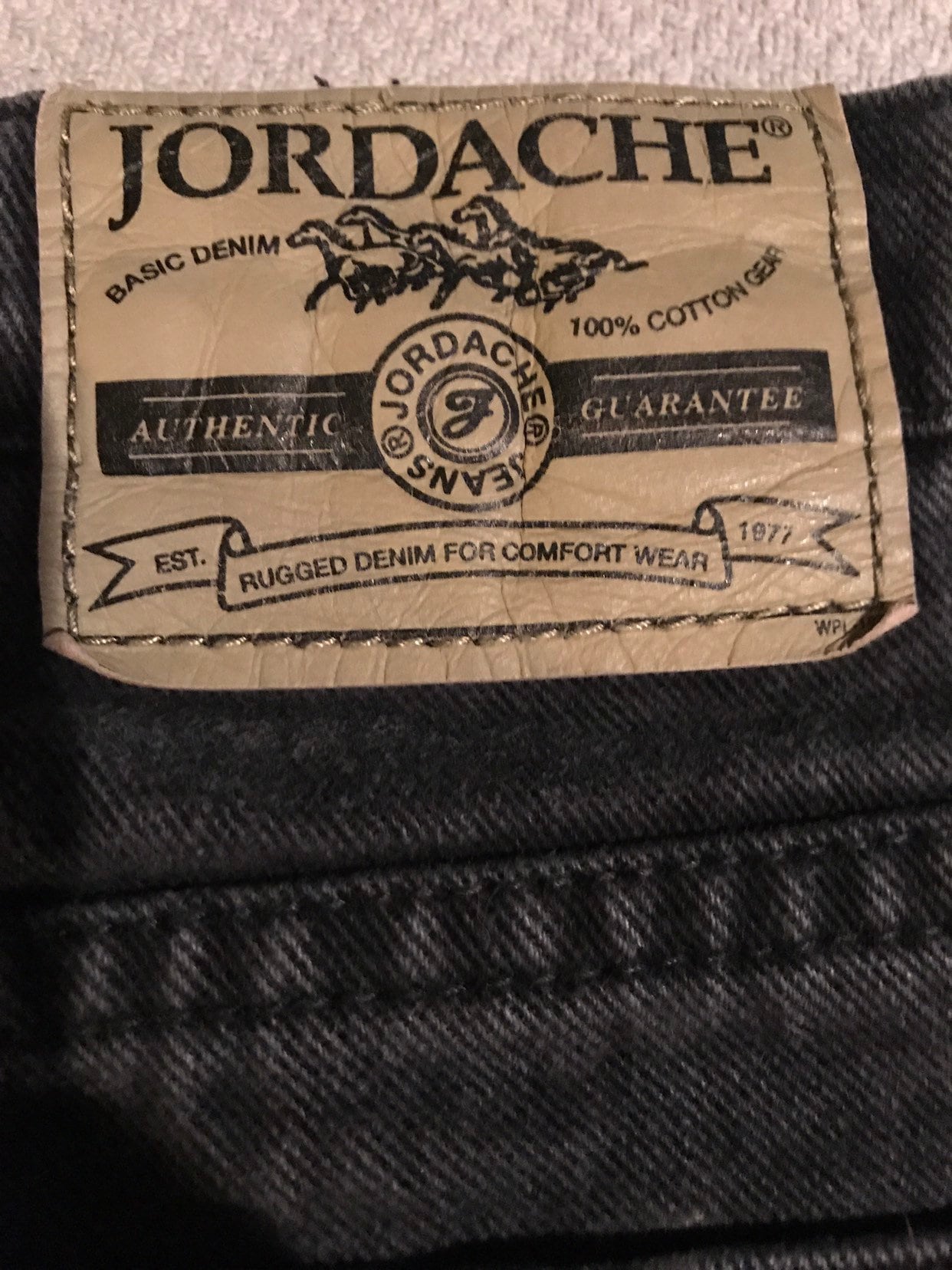 Vintage 80's Jordache Jeans. 1980's Black Jordache Jeans. Awesome 80's ...