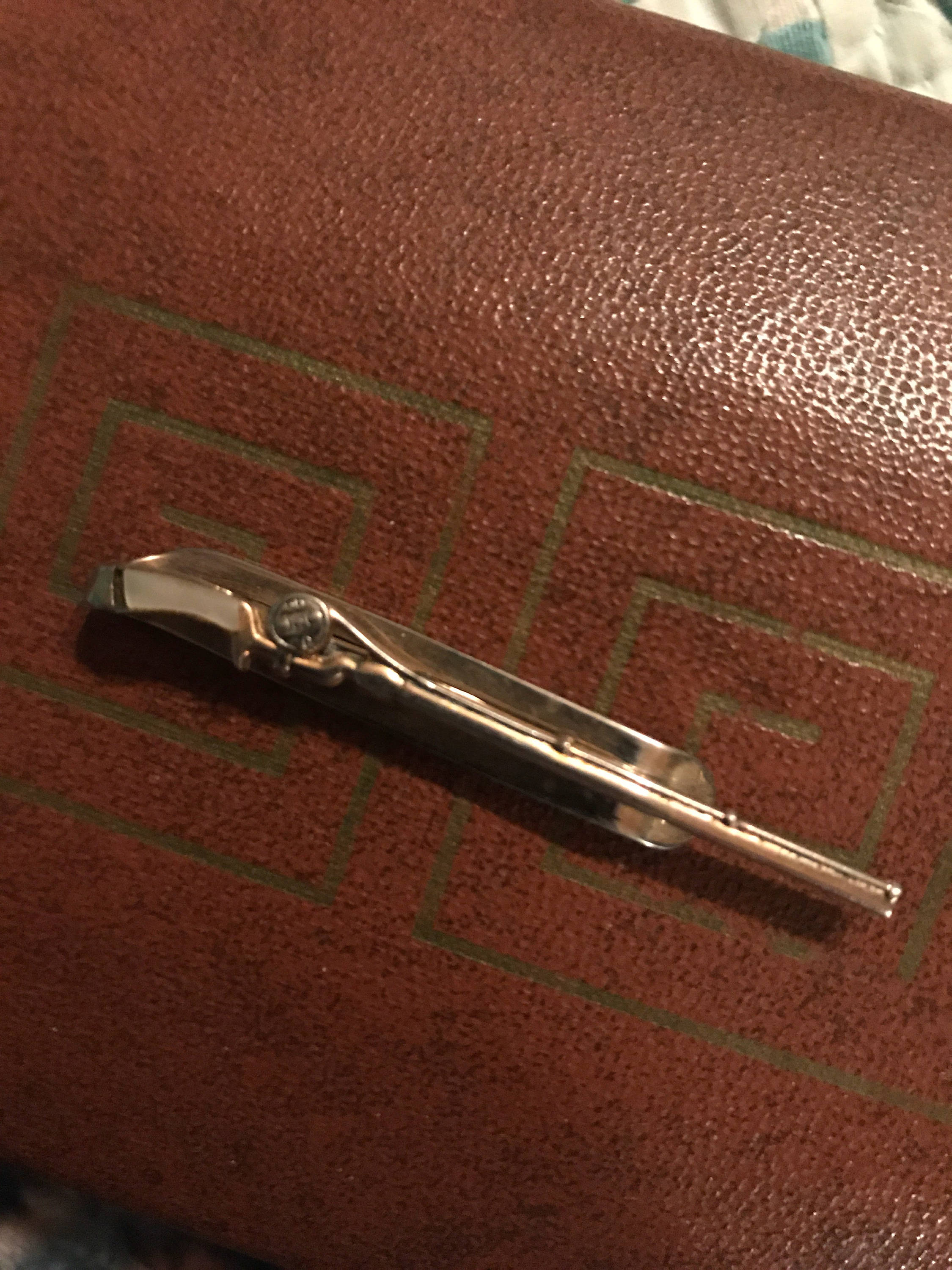 Vintage Swank Tie Clip. Gold Gun Swank Tie Clip. Tie Clip. Gun Tie Clip