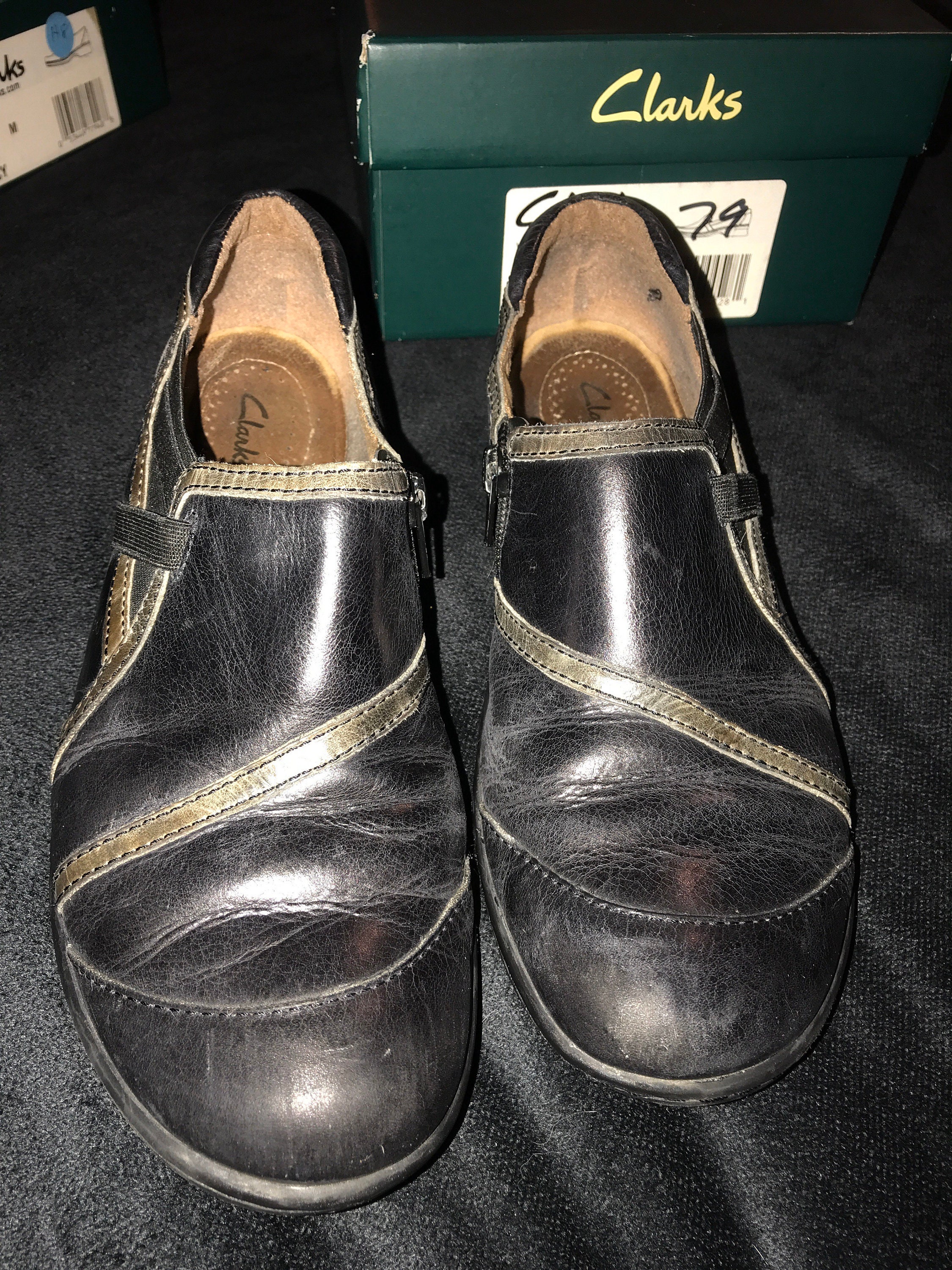 Vintage Black Clarks. Black Leather Clarks. Womens Shoes Vintage Black Clarks. Black Leather Clarks. Womens Shoes