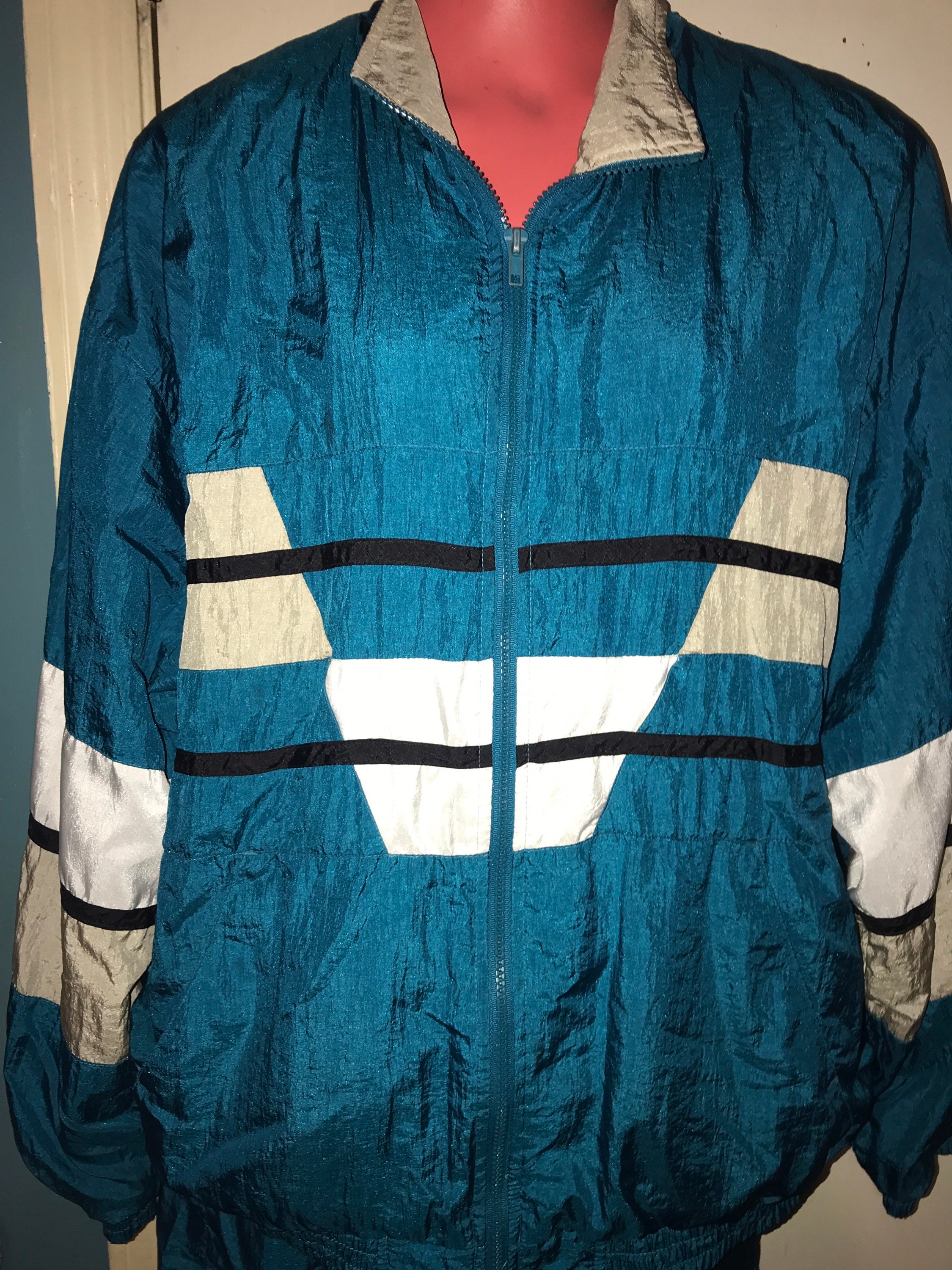 Vintage Windbreaker Track Suit. Men’s Windbreaker. 80's Tracksuit ...