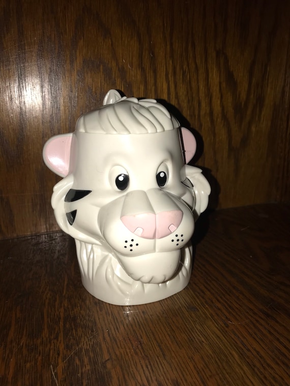 Vintage Ringling Bros and Barnum and Bailey Plastic White Tiger Mug. Greatest Show On Earth