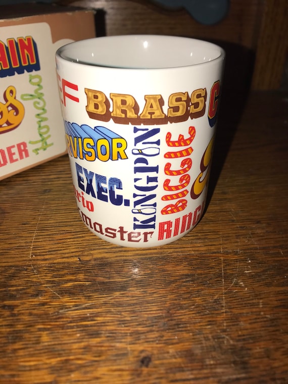 Vintage Hallmark Boss Coffee Mug. 1983 Boss Mug. Coffee Mug. Hallmark Boss’ Day Coffee Mug