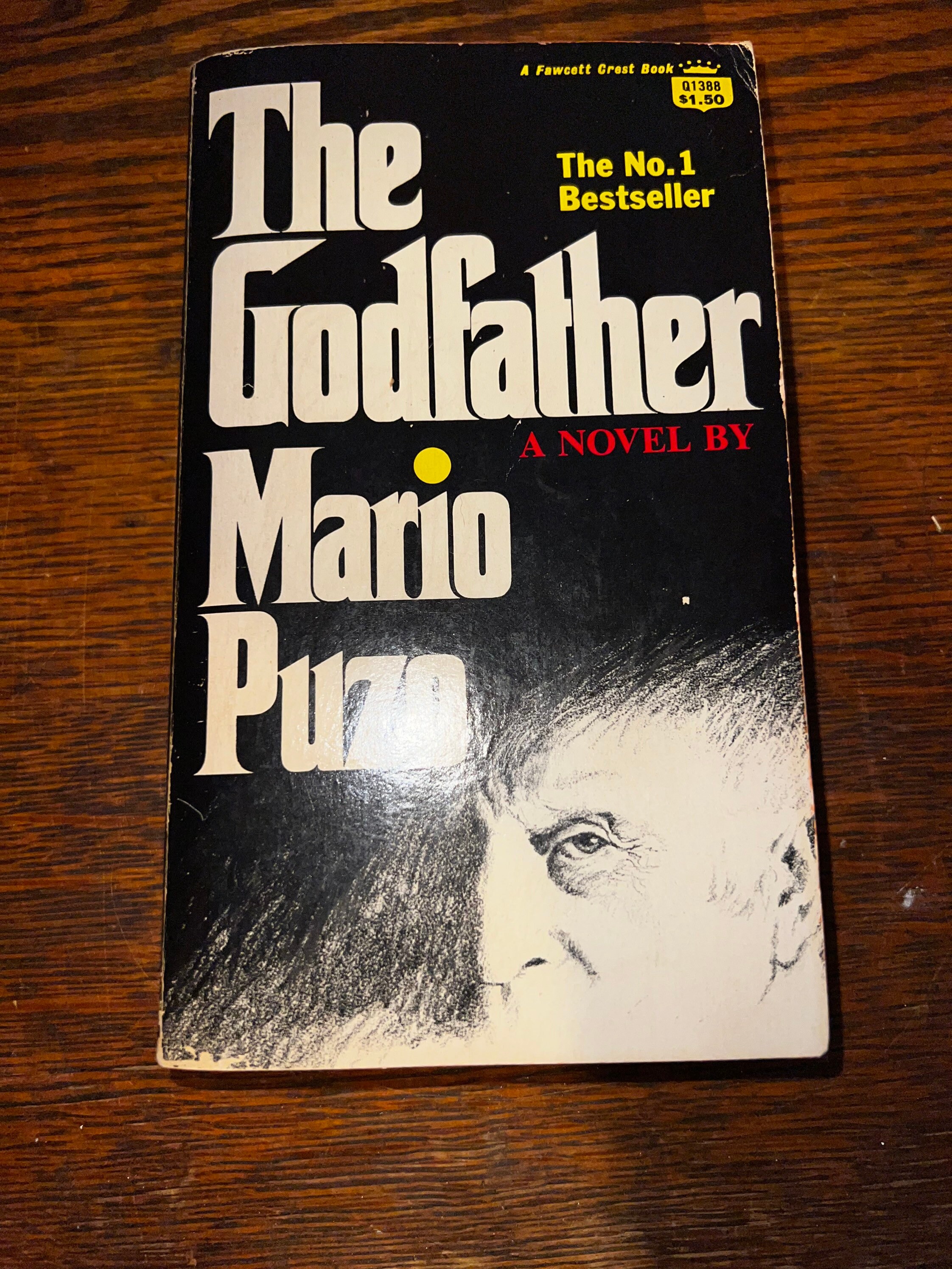 Vintage Mario Puzo The Godfather. 1970 The Godfather Paperback. Mario