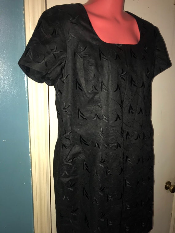 Vintage Black Dress. Vintage Liz Claiborne Black … - image 2