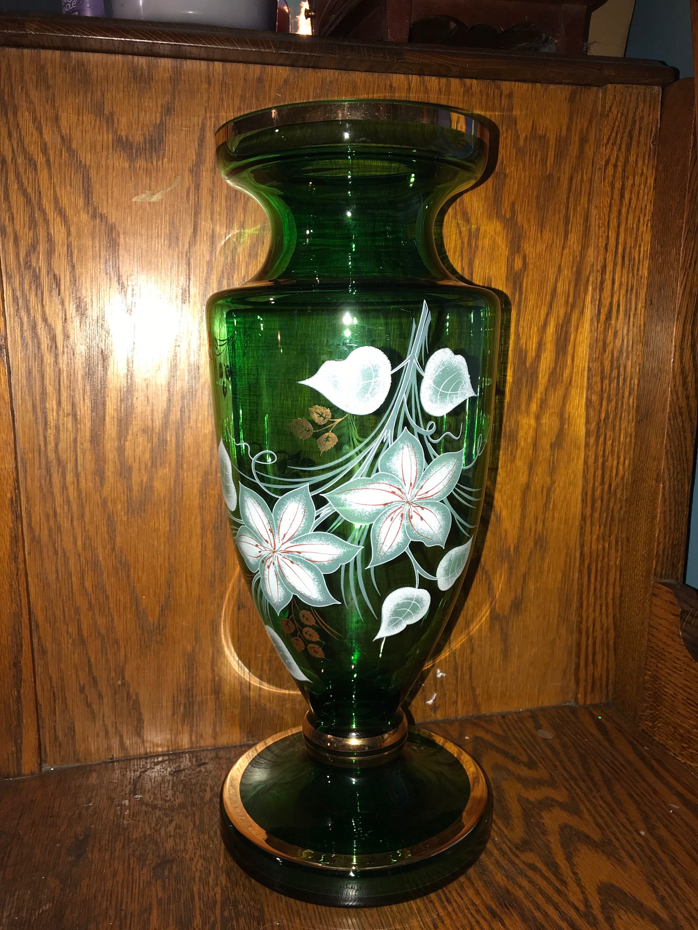 EUPXRHY Vaso Fiori Vetro Fatto a Mano, Grande Pancia Vaso Trasparente Vaso  Vintage Vaso Decorativo Vaso Vetro Grande per Soprammobili Moderni Salotto