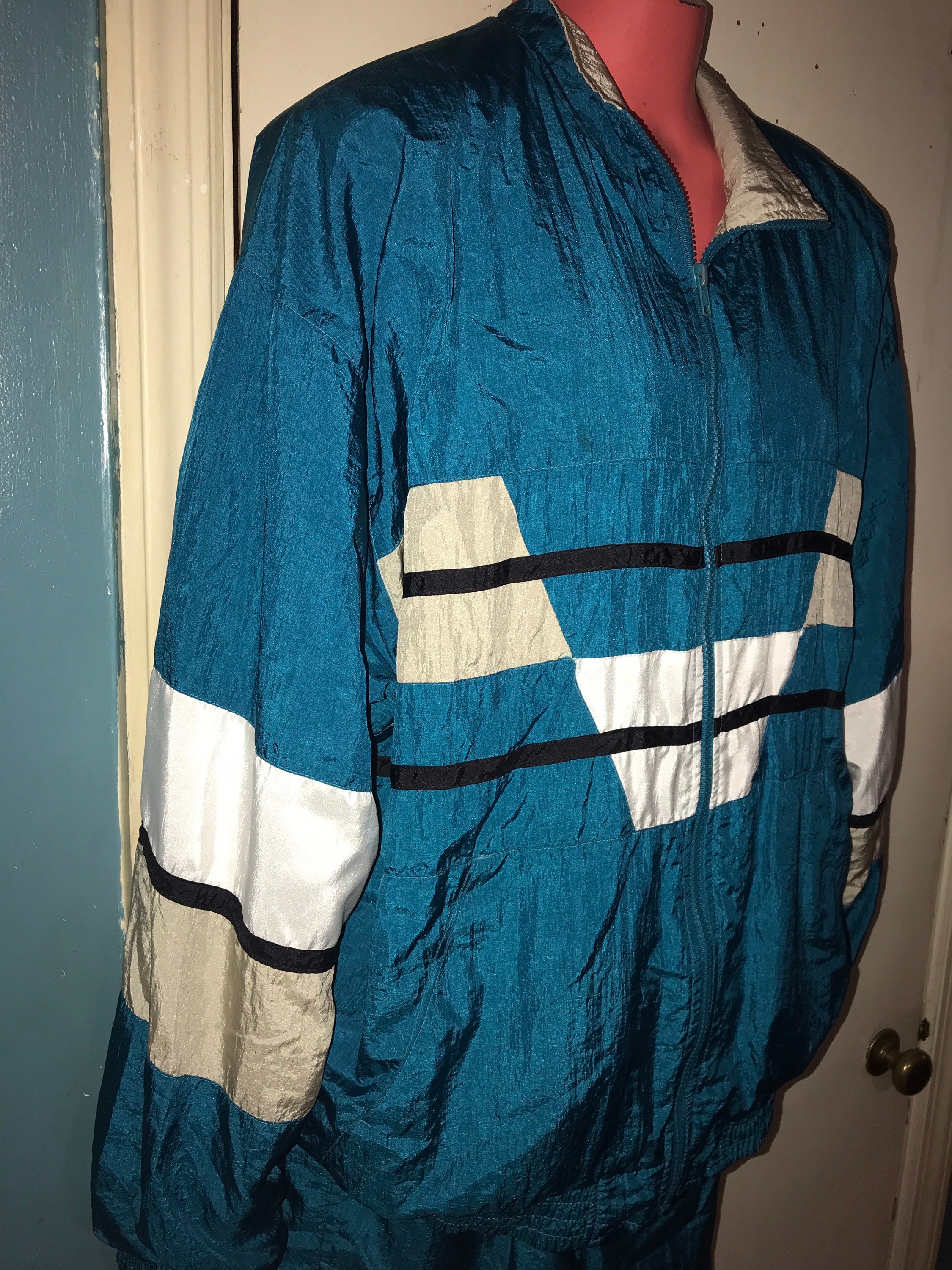 Vintage Windbreaker Track Suit. Men’s Windbreaker. 80's Tracksuit