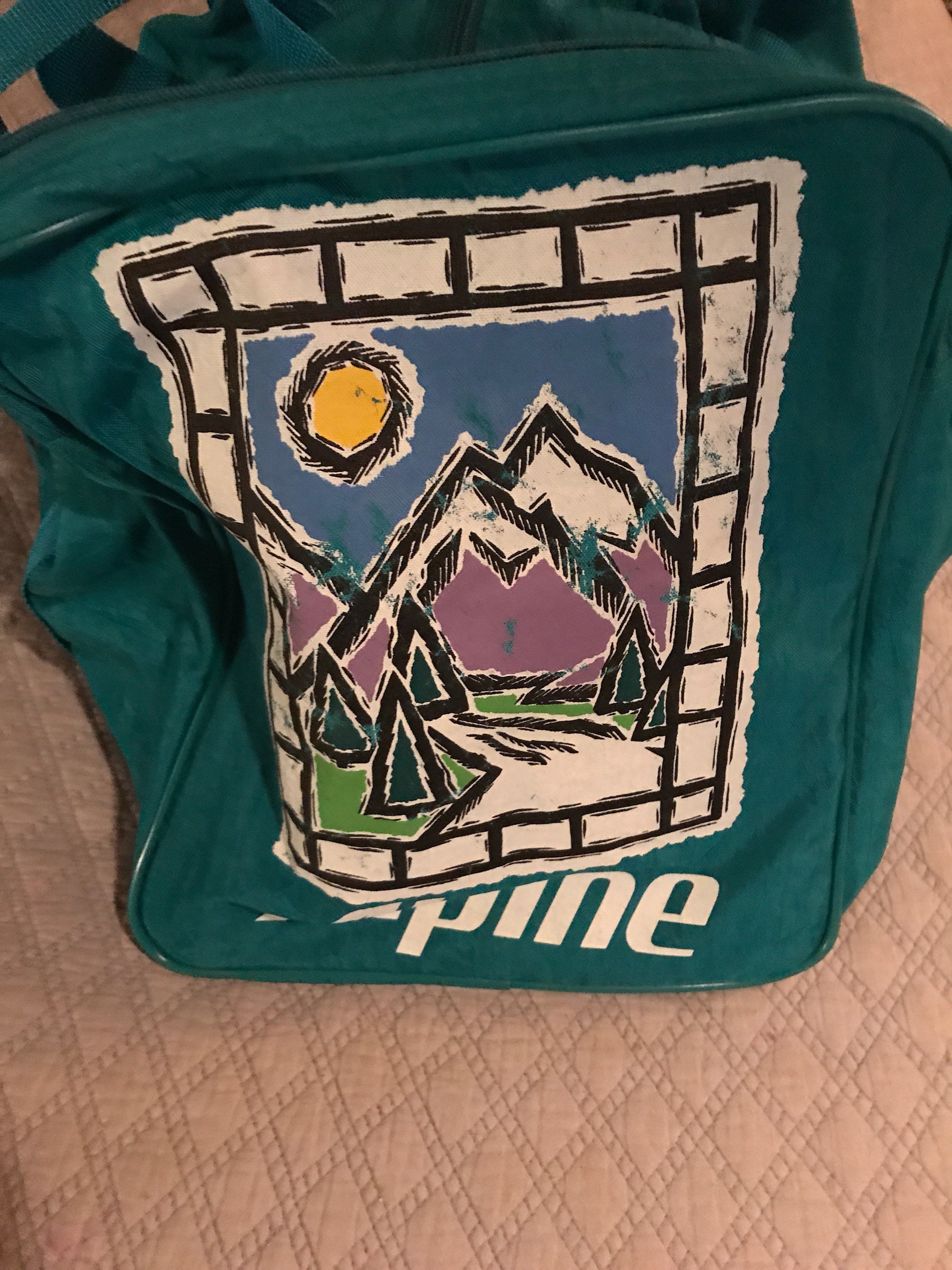 Vintage Alpine Ski Bag. Alpine Duffel Bag. Ski Bag. Alpine.