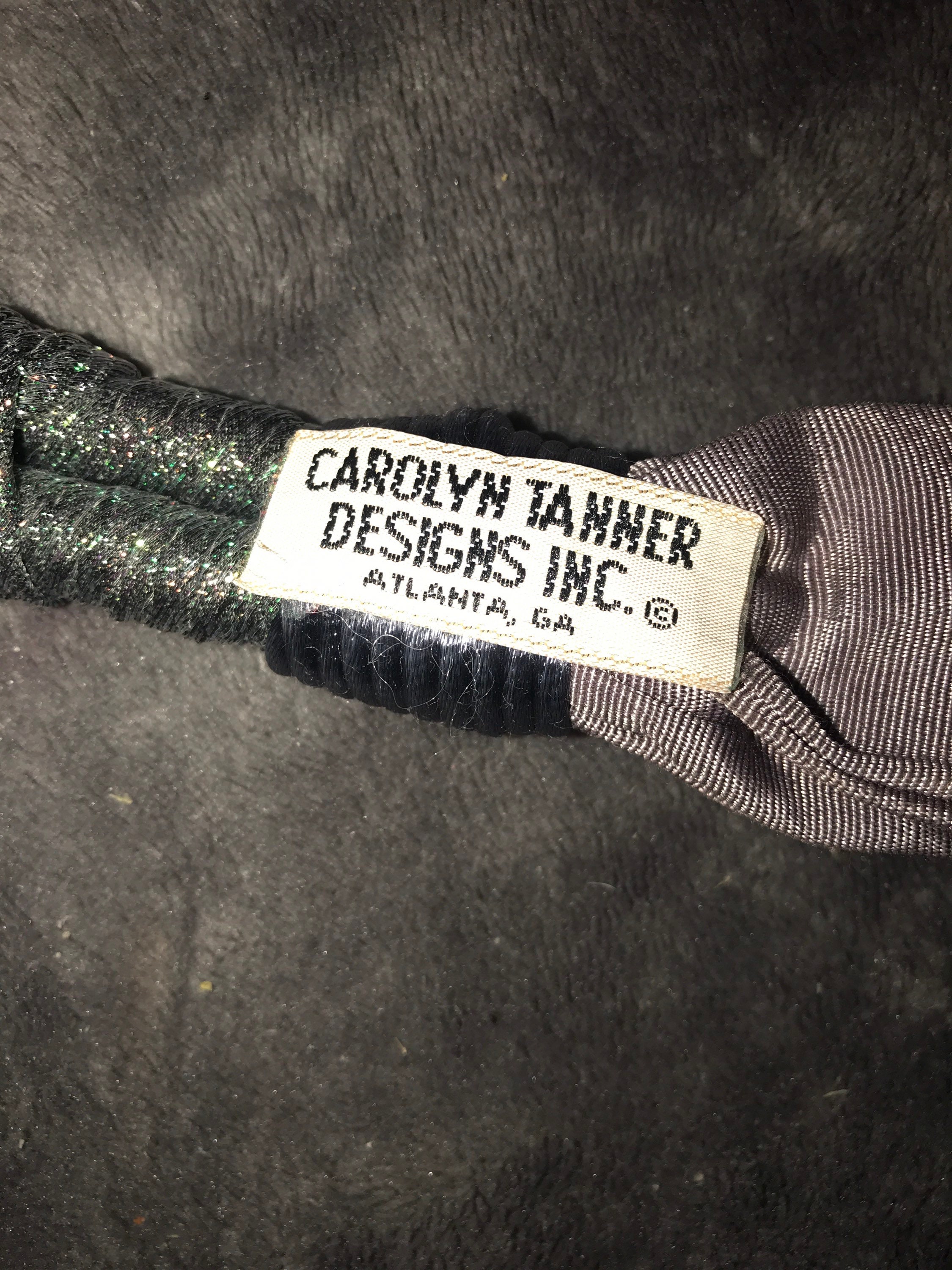 Vintage Carolyn Tanner Designs Black Belt Vintage 80 main image 2