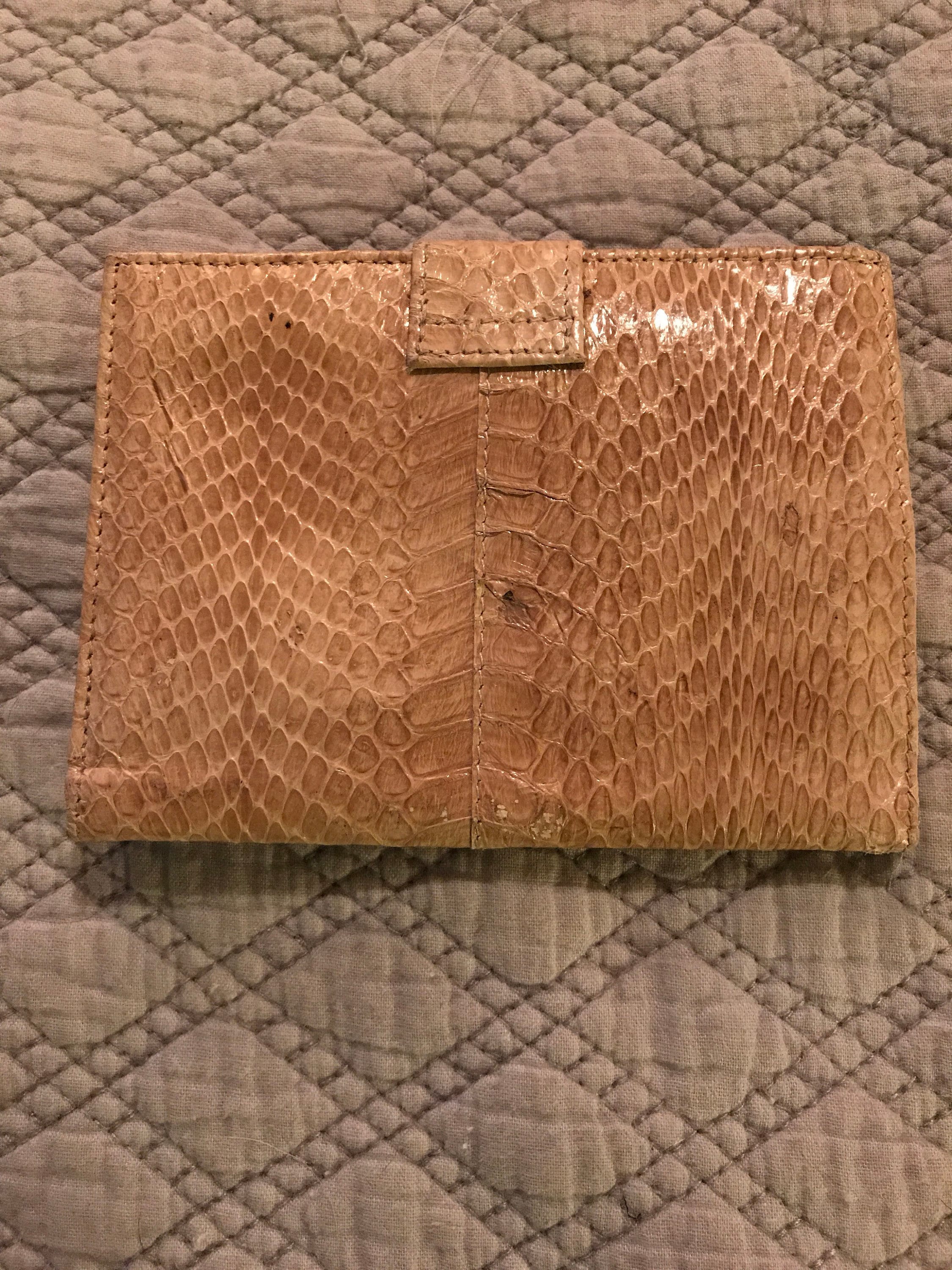 Vintage Snakeskin Wallet. Aspects Snakeskin Wallet. Aspects Wallet.
