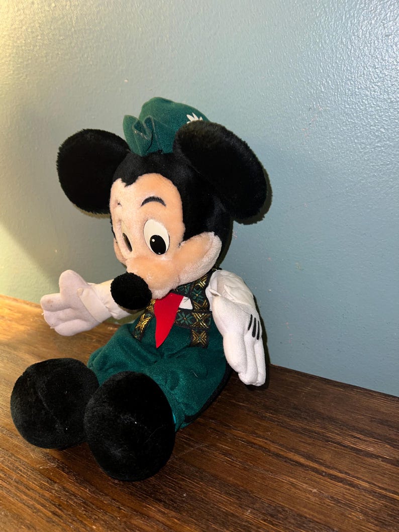 Vintage 1990’s Walt DisneyWorld German Mickey Mouse Plushie bild 3