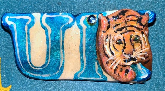 Vintage Handmade University of Kentucky Brooch  Kentucky Pin