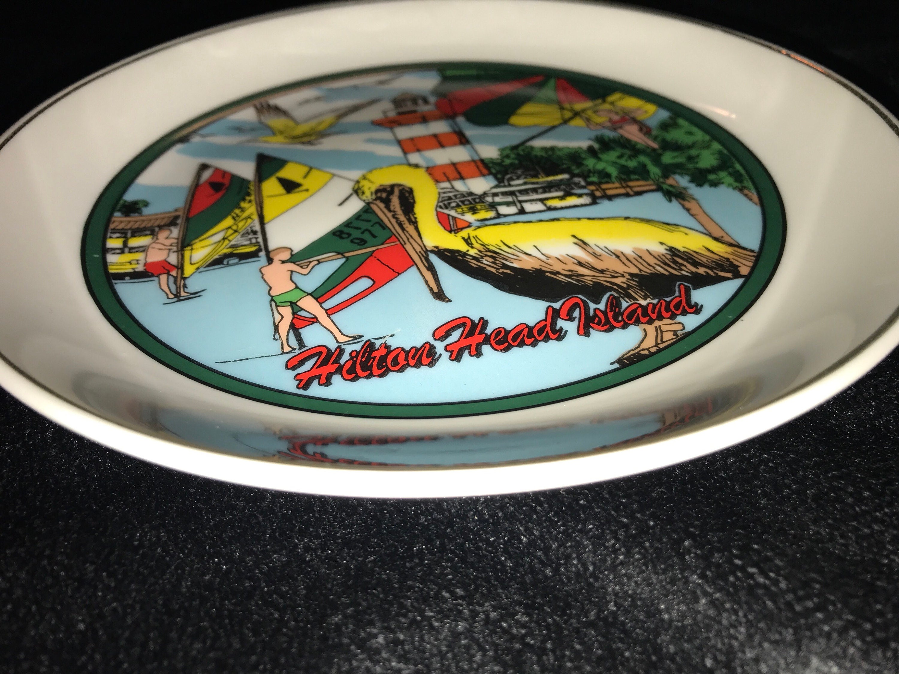 Vintage Hilton Head Island Plate. Travel Plate. Hilton Head South