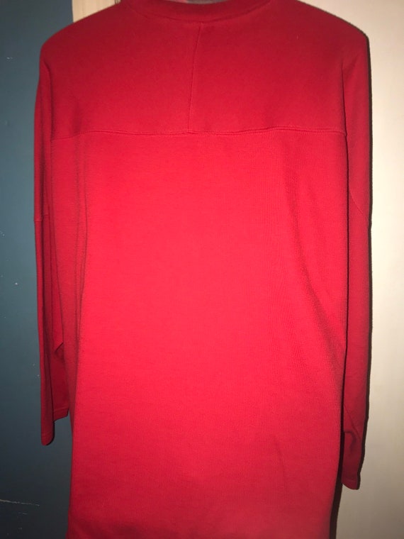 Vintage 90's Champion Sweatshirt. Red Champion Sw… - image 4