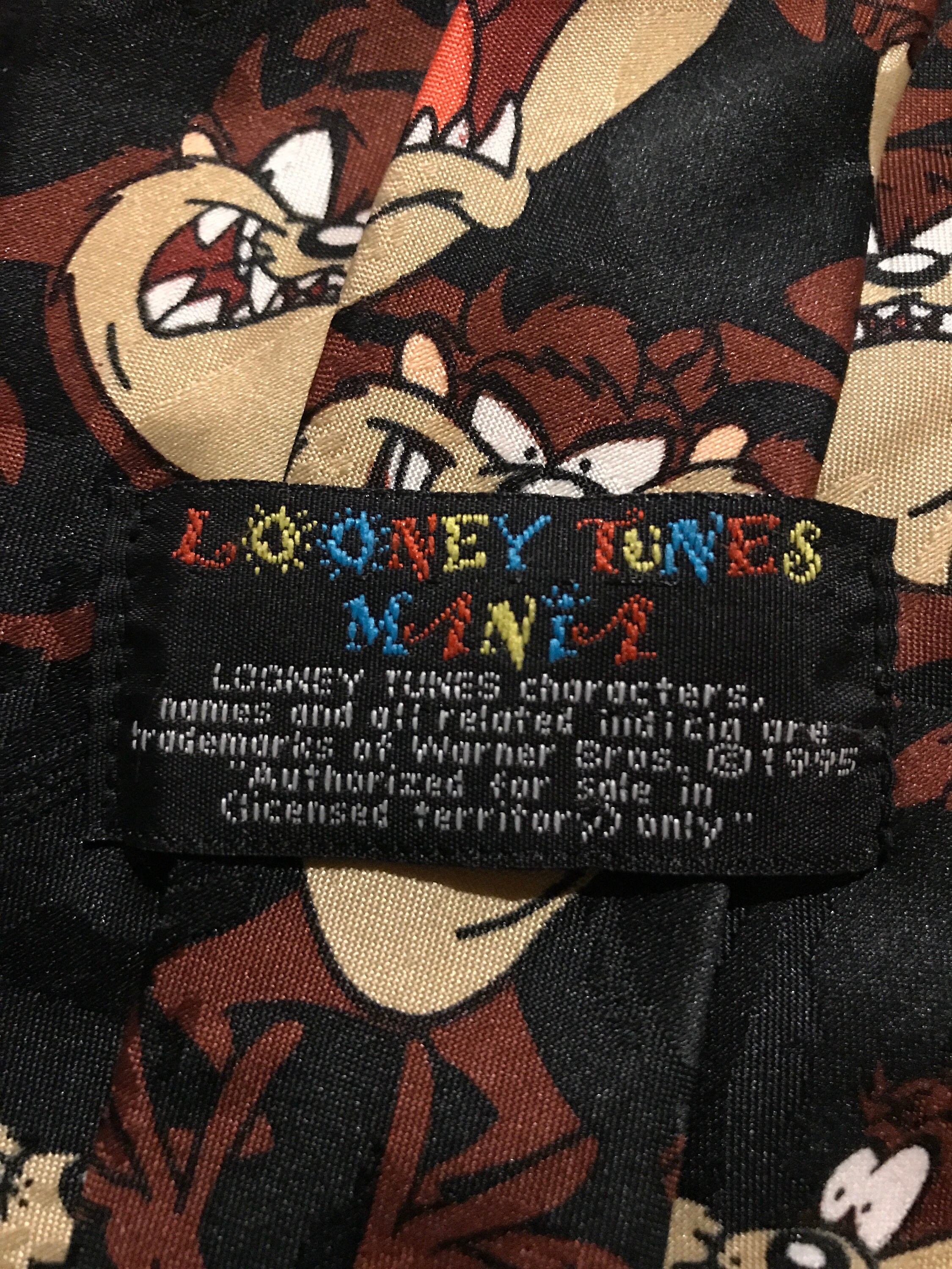 Vintage Looney Toons Necktie. Vintage Tasmanian Devil Necktie. 1995 Taz ...