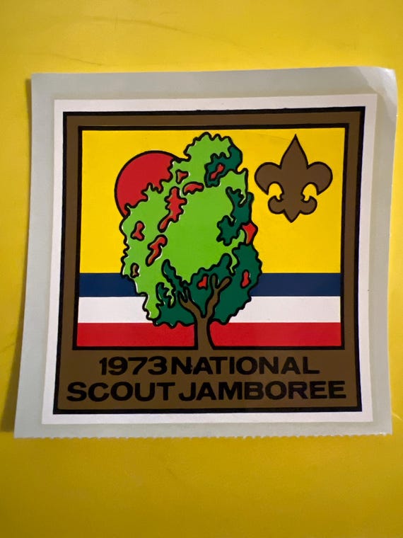 Vintage 1973 Boy Scout, National Scout Jamboree Decal, Sticker