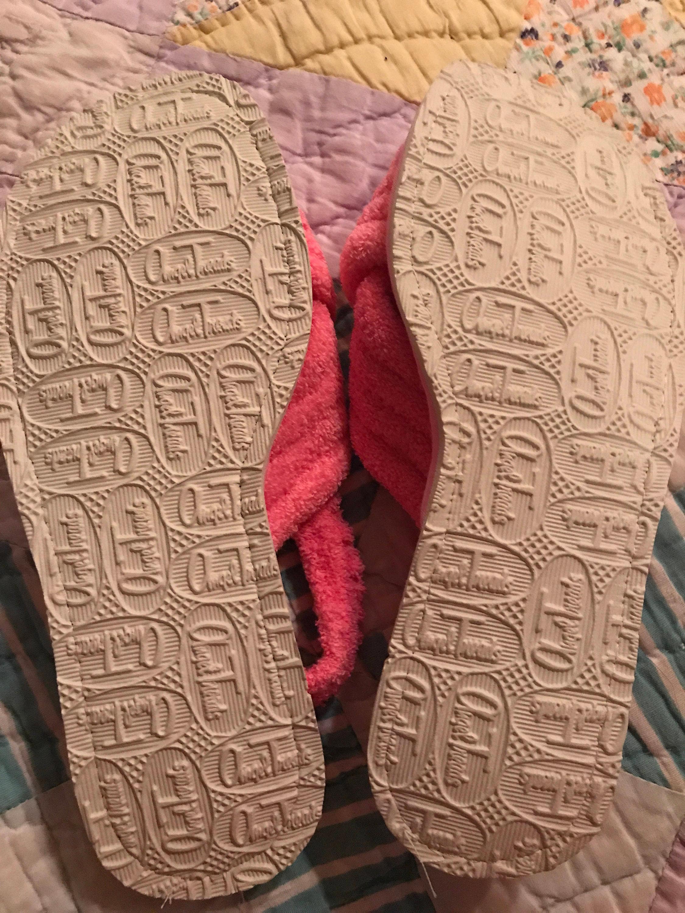 Vintage Slippers. Womens Slippers. Vintage House Shoes. Pink Slippers