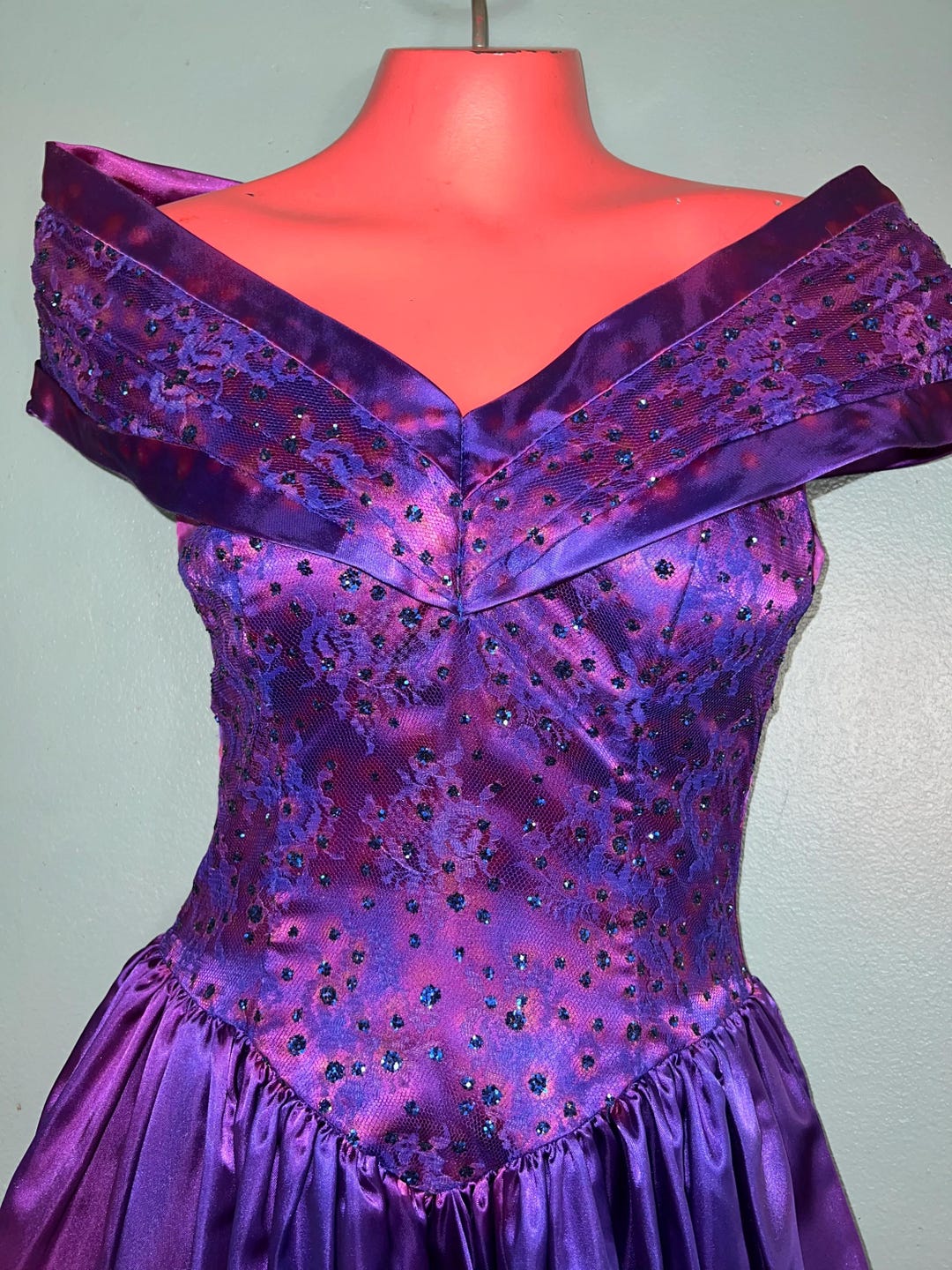 Vintage 1980’s Gunne Sax Purple Prom Dress. Jessica Mcclintock, Size 7/ ...