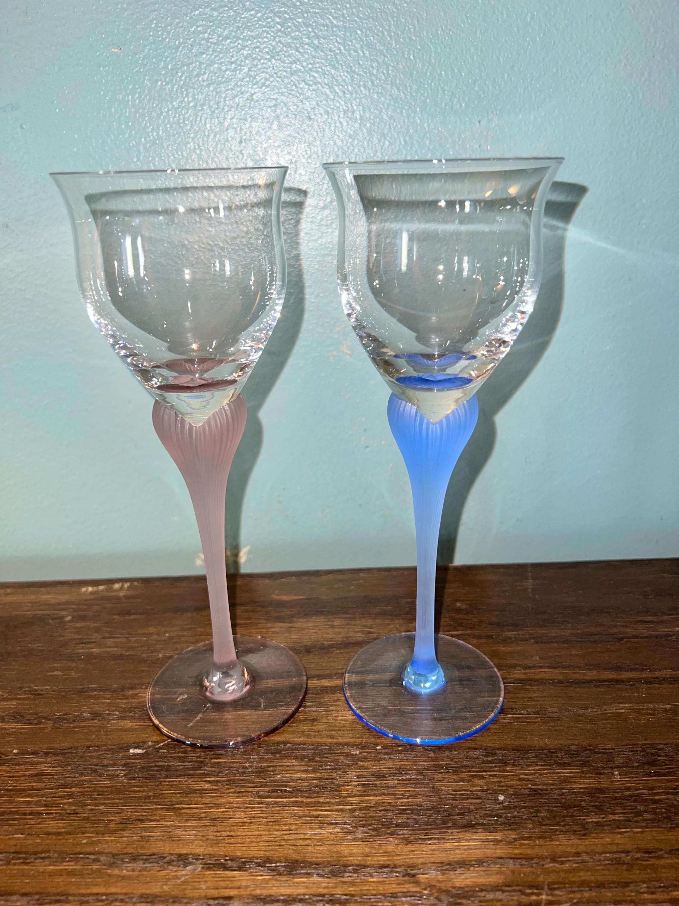 Vintage 1980's Set of Two Mikasa Wineglasses - Etsy