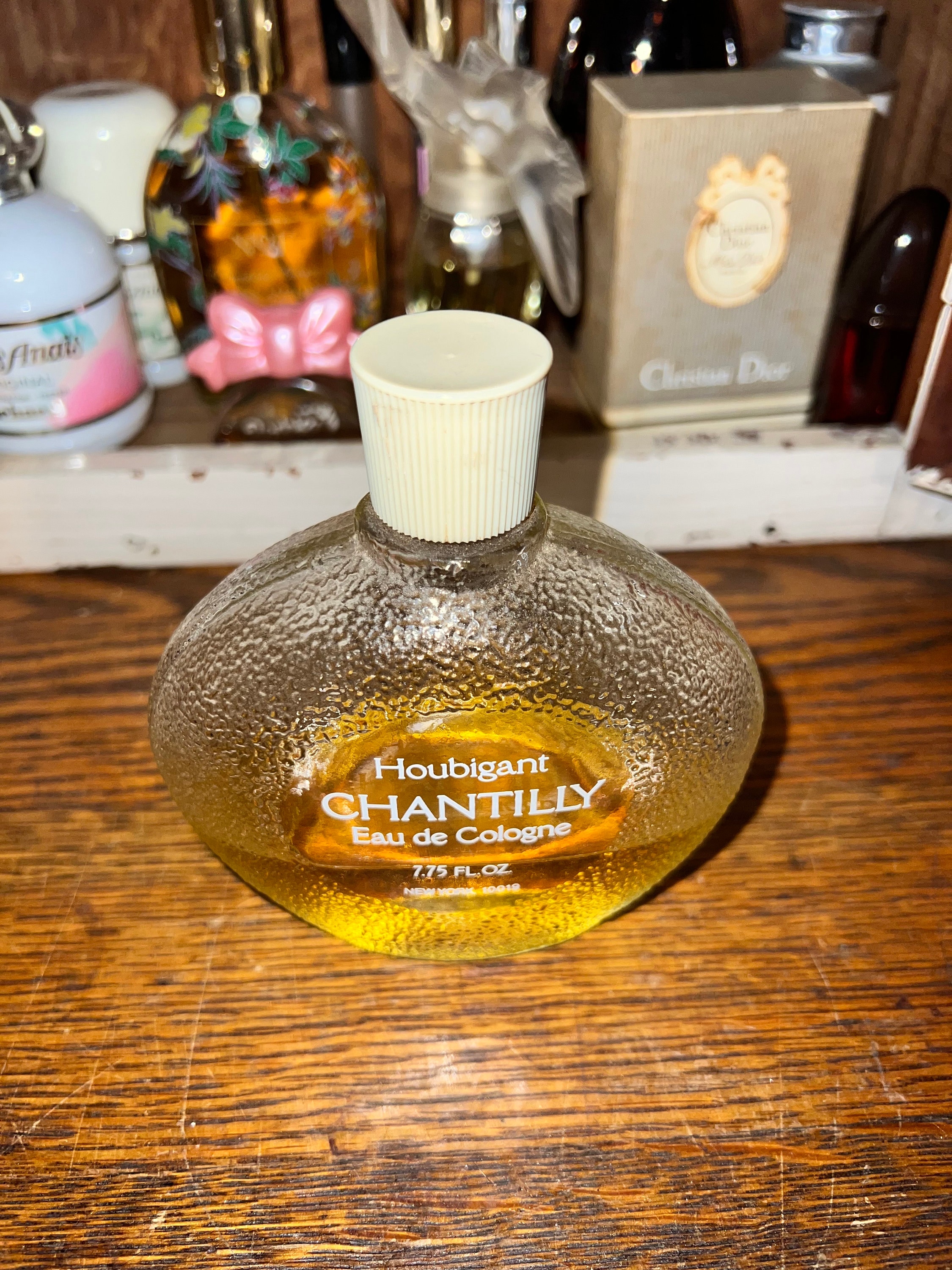 Vintage Houbigant Chantilly Eau De Cologne, Large Splash Bottle, 1