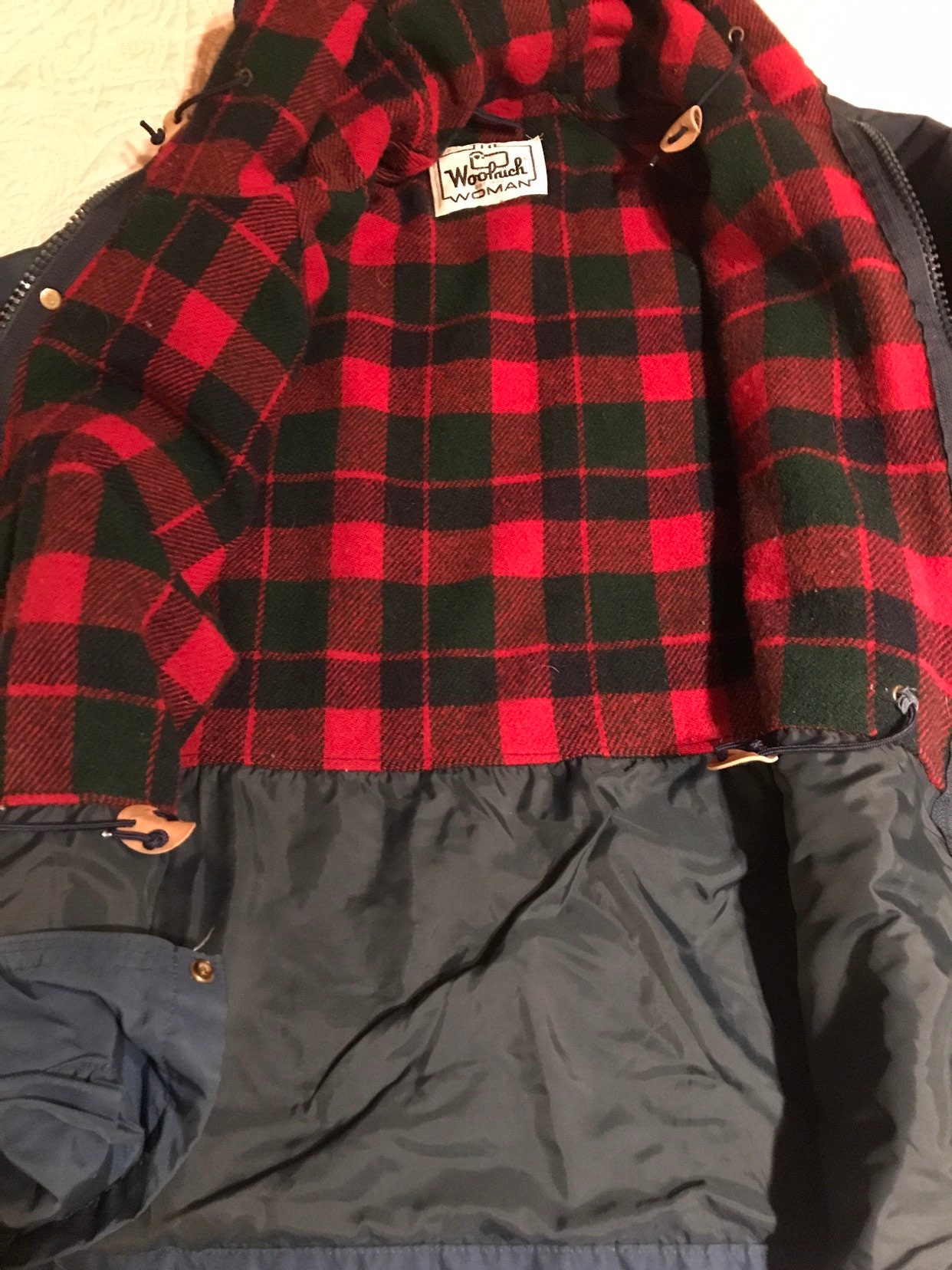 Vintage Woolrich Jacket. Woolrich Womens Winter Coat. Woolrich Plaid