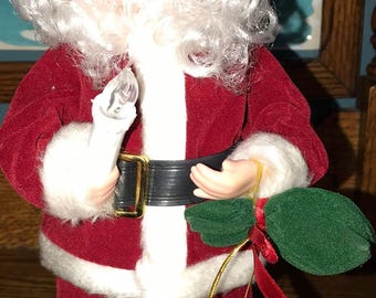 Vintage 1990's Musical Santa Claus. Lighted Musical Santa - Etsy