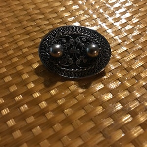 Vintage Sterling Silver Flower Brooch