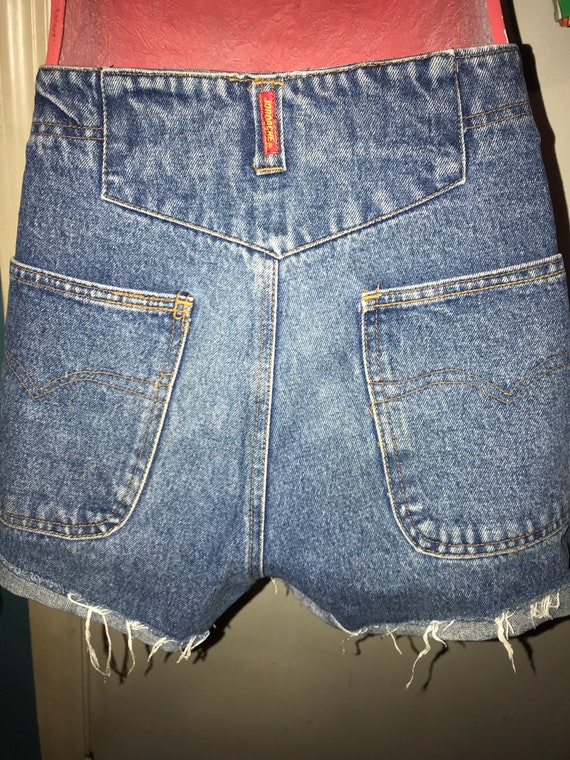 Vintage 80's Jordache Jean Shorts. 1980's Blue Je… - image 4