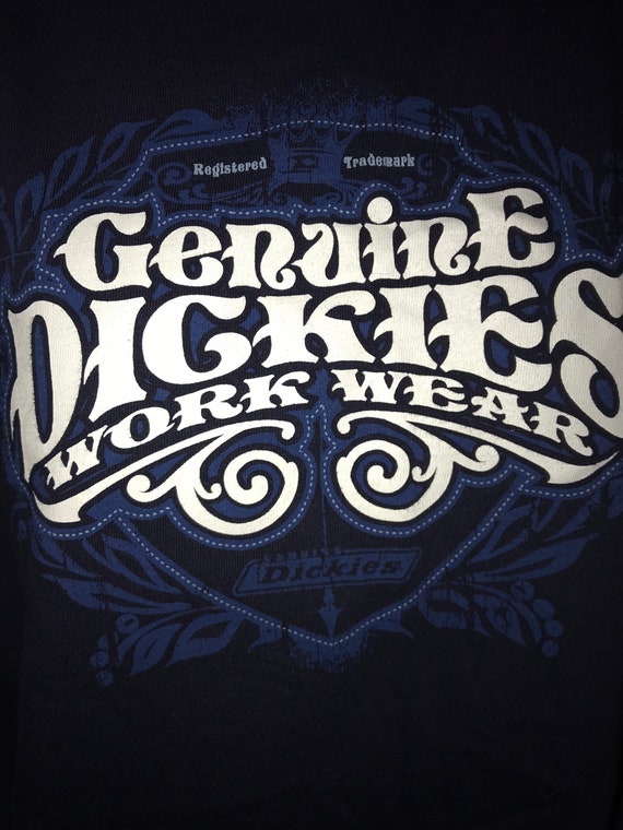Vintage Dickies Genuine Work Wear T-shirt. 90's T… - image 2