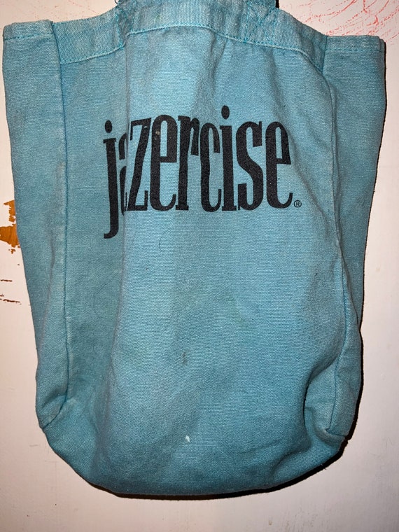 Vintage 90’s Jazzercise Tote Bag. 90s Small Cloth… - image 2