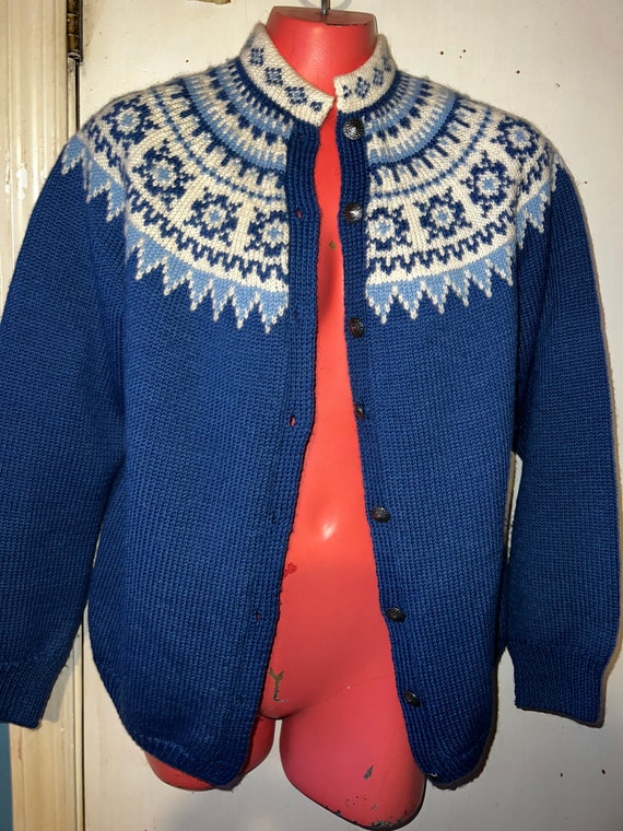 Vintage Norway Wool Sweater. Lulle Otterstad of Os