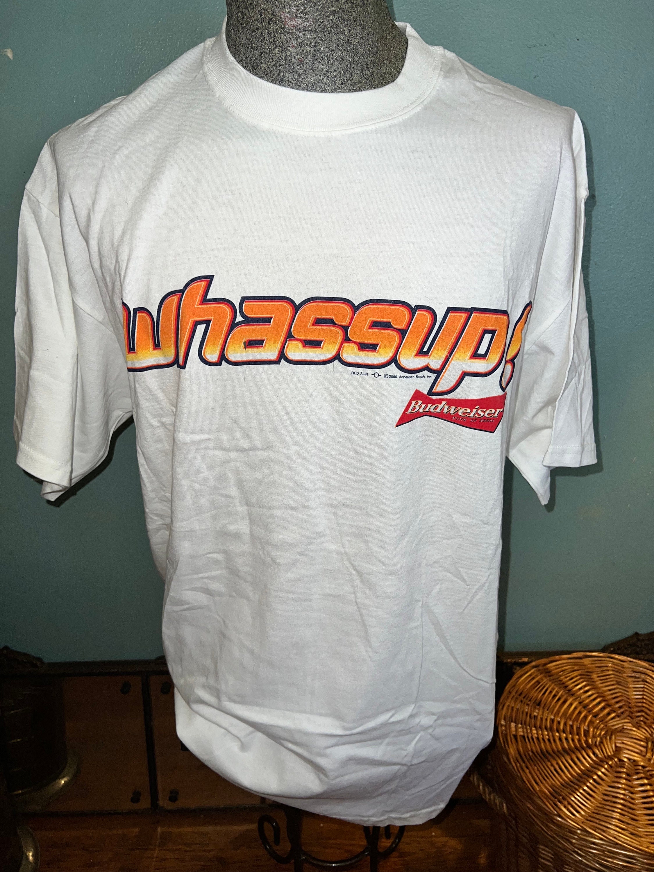 Vintage 1990's NWT Budweiser Whassup! Promo T-shirt, Size XL Vintage 1990's NWT Budweiser Whassup! Promo T-shirt, Size XL