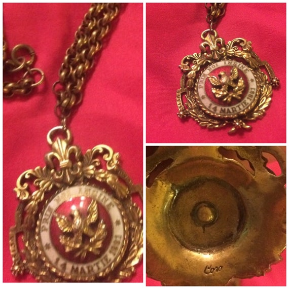Vintage Coro Necklace. 1927 Coro Signed Necklace.