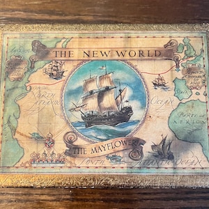 Vintage Italian Wood “Old World” Box