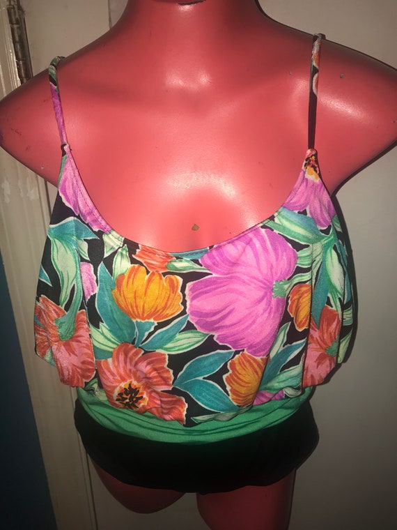 Vintage 1980’s Catalina Swimsuit. Vintage Floral … - image 2