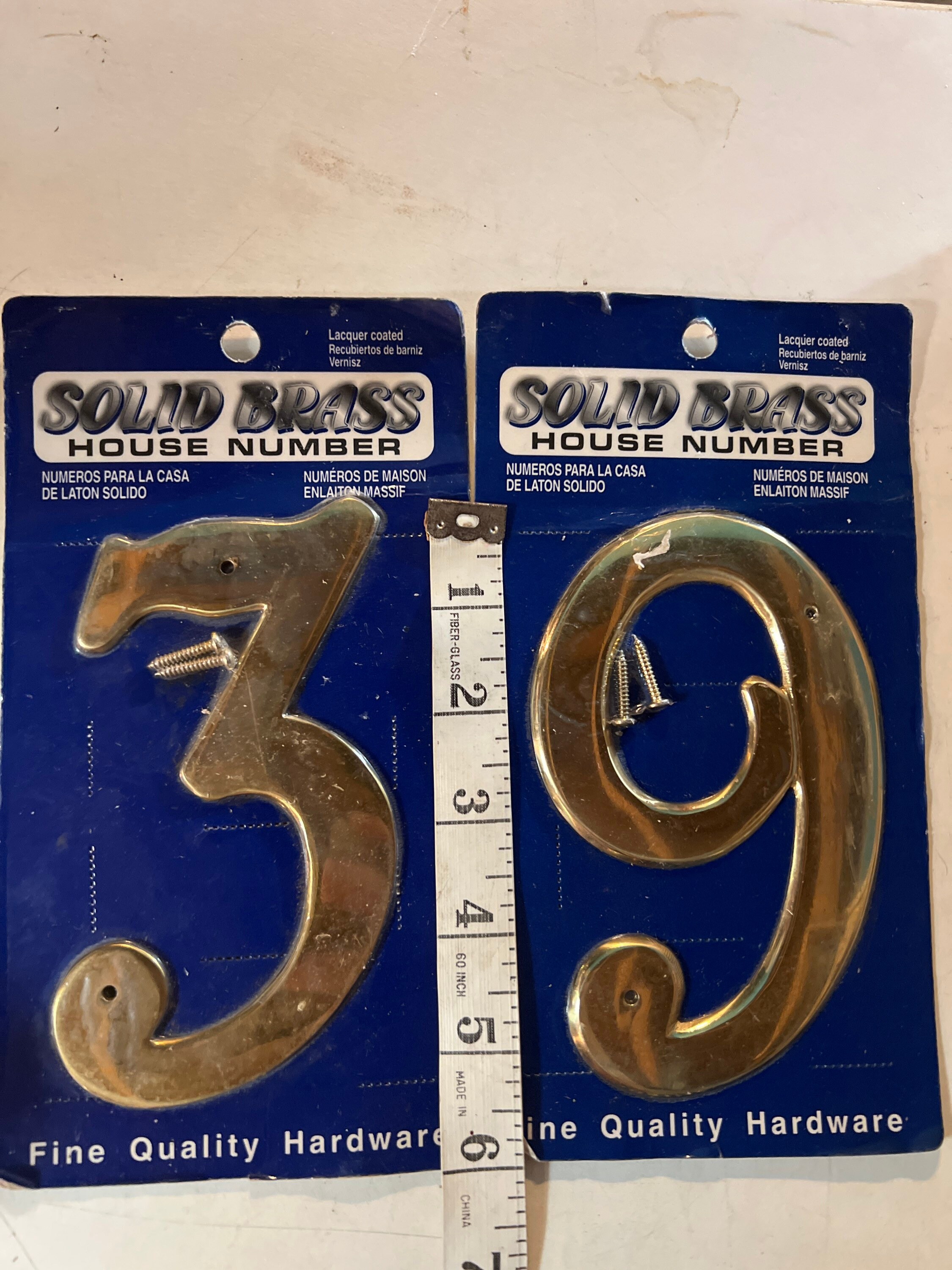 Vintage Brass. Vintage Brass House Numbers. Vintage Brass Address