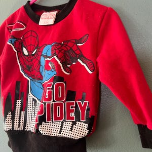Vintage 1990’s Baby Spider Man Sweatshirt, Size 12 Months Bild 3