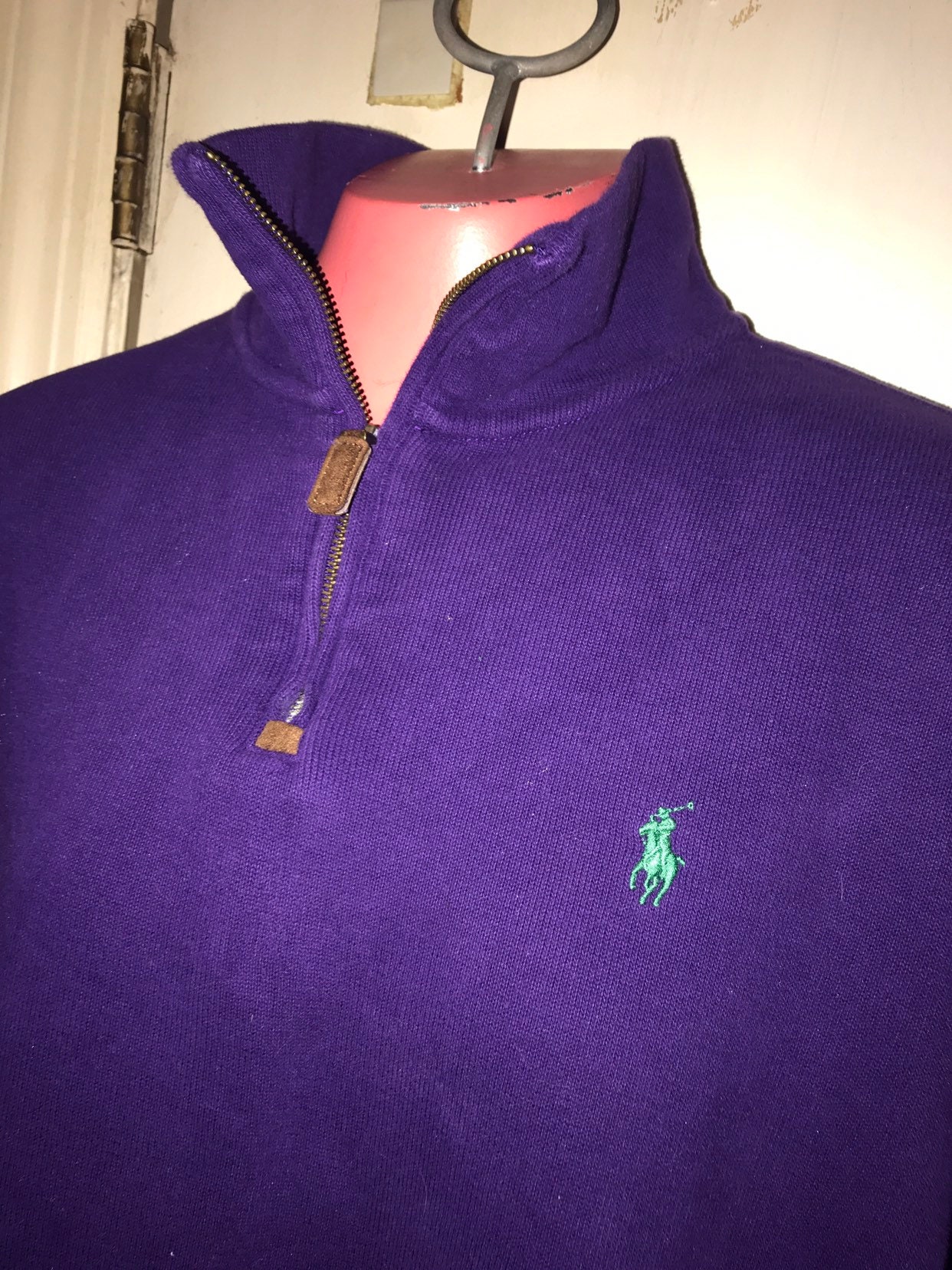 Ralph Lauren Pullover. Vintage Polo Ralph Lauren Purple Pullover